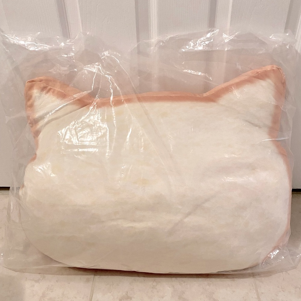 Cat shaped big cushion